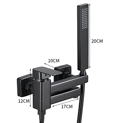 Robinet de Baignoire Noir Mat Haute Qualité à Bec Orientable - 2
