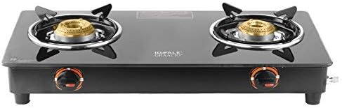 Ideale Graacio Duo Stainless Steel 2 Burner Top Stove, Black