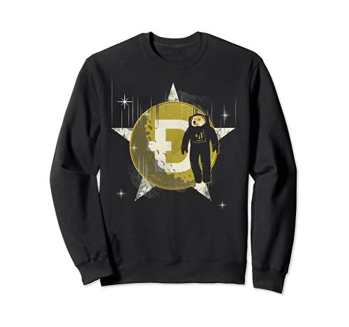 Dogecoin DOGE To The Moon Astronaut Space Shiba Sweatshirt, Black
