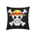 One Piece Funda Almohada Anime Popular Funda de Almohada Dormitorio Sala de Estar sofá Funda de Almohada Decoración del Hogar Diseño de animación moderno Funda Almohada Regalo 18 x 18 Inches