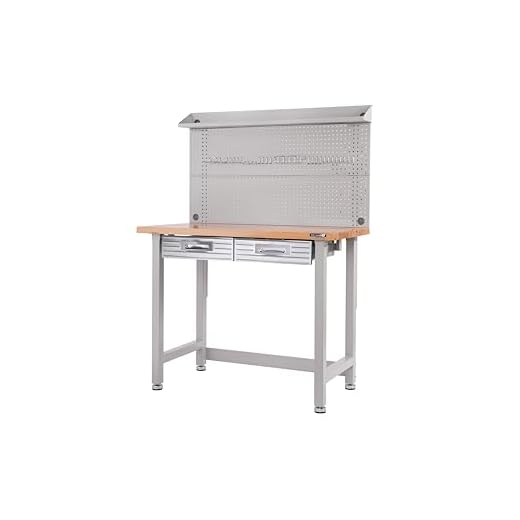 Seville Classics Werkbank, 121,9 x 60,9 x 166 cm, Granit