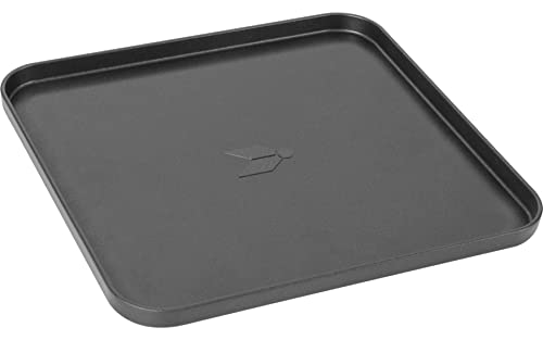 BRUNNER 0708027N Devil Plancha Flat, placa de parrilla para estufas de gas Devil con cartucho, superficie lisa antiadherente, 25,5 x 24,4 x 2,2 cm y peso 620 g