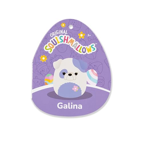Image of Squishmallows Original 14in Galina The Cream and Periwinkle Bulldog - Official Jazwares Easter Plush (Large)