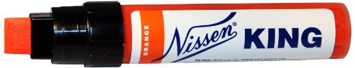 Nissen 50150 King Feltip Paint Marker, Orange