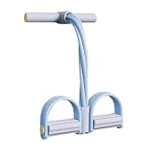 Fune Elastiche Fitness,4 Tubi Addominali Tensione Piedi e Maniglie | Attrezzo Ginnica per Addominali Polsi Caviglie Gambe Peto Vita Dimagrimento Stretching