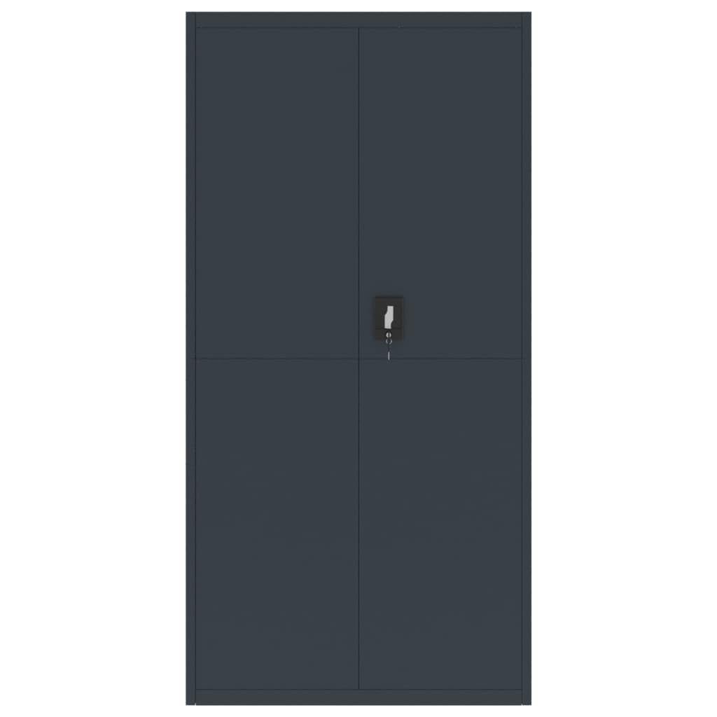 vidaXL Armadio Classificatore Antracite 90x40x180 cm in Acciaio