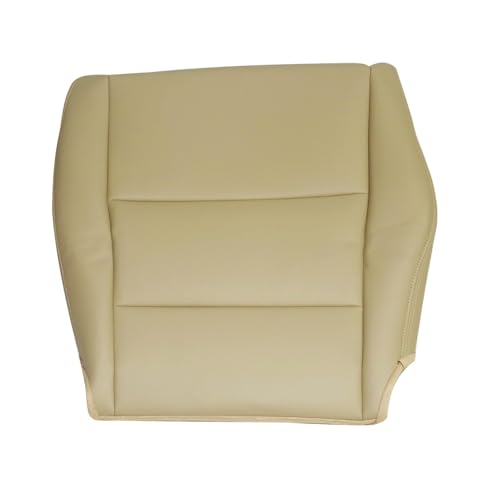 Priprilod Tan Leather Driver Side Bottom Replacement Seat Cover Compatible with Honda Accord 2008 2009 2010 2011 2012