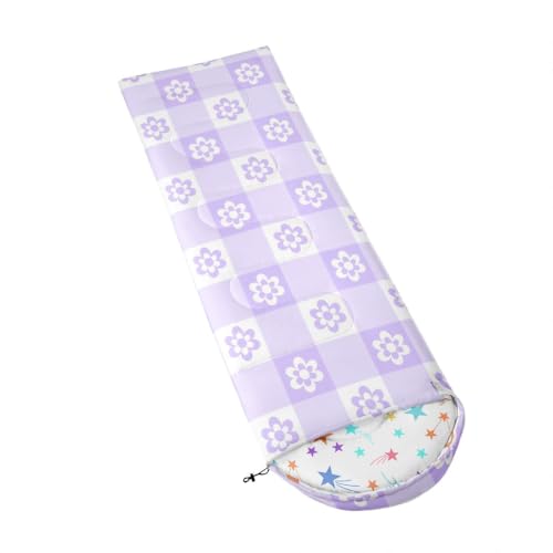 Bolsa de dormir Feelyou para camping para niños, adolescentes y adultos, 3 estaciones, resistente al agua y viento, tamaño rectangular miniatura 3