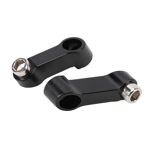 Qqmora Prolunga per Specchietto Moto in Plastica, Filettatura Destra Antiruggine M10 X 1,5 Mm Riser per Montaggio Specchietto Moto Leggero Antiurto per R1200R R1250R