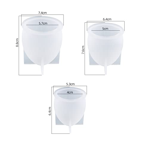 Yalulu 3 Pcs 3D Egg Shape Resin Casting Molds - Image 2