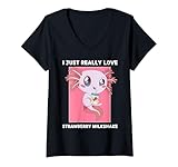Axolotl I Really Love Strawberry Milkshake