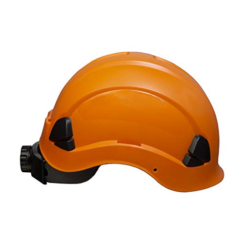 Jorestech Hard Hat Orange Abs Work-At-Height And Rescue Slotted Helmet With 6-Point Adjustable Ratchet Suspension Ansi Z89.1-14 Certified For Work, Home, And General Headwear Protection Hhat-03 #TOP1