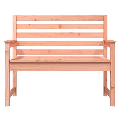 Banc de jardin 2 places en bois structure robuste marron foncé - 6