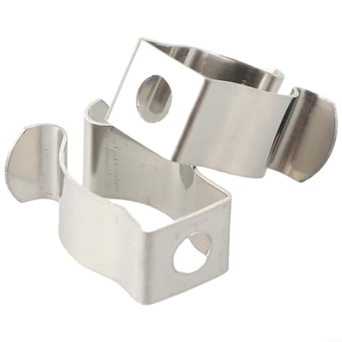 ReachMall Federklammern, Offene Werkzeugklammern, Robuste Manganstahl, 6–28 mm, Ideal für Garagen, Hütten, Innenhöfe, Schränke (12 mm), Silber, 10 Stück