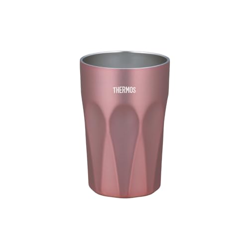 サーモス 真空断熱タンブラー 400ml ローズブラウン ガラスコップのようなデザインタンブラー JTC-400 RBW