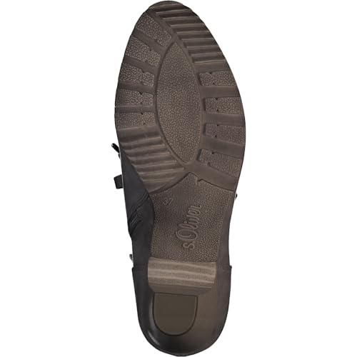 s.Oliver Damen Schnürstiefel mit Absatz Elegant Bequem, Grau (Grey), 40 EU