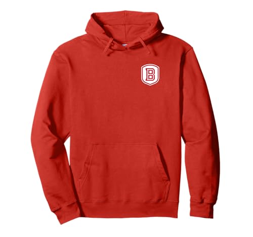 Bradley University Braves Primary Left Chest Pullover Hoodie