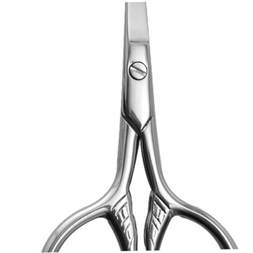 WOONEKY Portable Beard Trimming Scissors Facial Hair Grooming Tools with Pu Cover for Men Women for Mustache Beard Maintenance Kit
