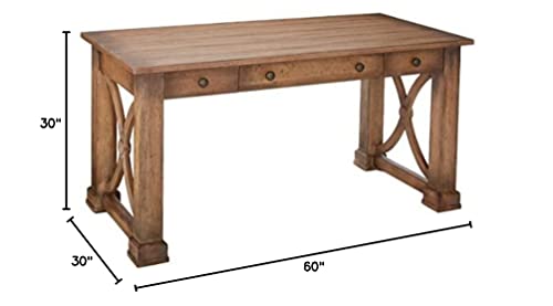 Hooker Furniture Melange Architectural Writing Desk, Light Wood #TOP5