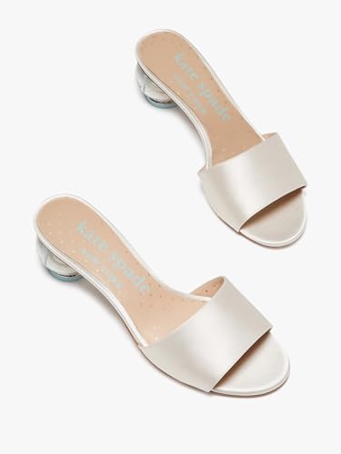 kate spade new york Women's Love Slide Sandals Heeled, Ivory Bridal, 72