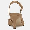 Womens Slingback Heels Low Kitten Pumps Pointed Toe Stiletto Elegant Office Dress Shoes