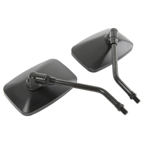 Rétroviseurs moto rectangulaires anti-vibrations 10mm noirs pour Shadow VT750 VF750