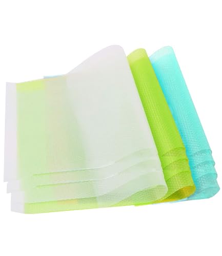 Juego de 12 Alfombrillas para frigorífico, Material EVA, antibacterianas, Antideslizantes, para Eliminar la Humedad y los olores, para frigorífico, recortables, 45 x 29 cm