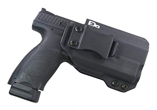 FDO Industries -Formerly Fierce Defender- IWB Kydex Holster CZ P10c Optic Cut w/APLc -The Winter Warrior Series -Made in USA- (Black)