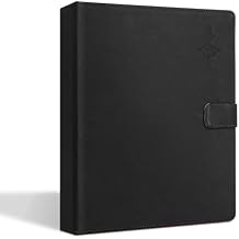 Music Folder 30 Loose Sheets Choral Music Folders with Hand Strap PU Leather for Stage Performance Piano Playing Choir Singer Sheet Music Holder Fits Size 8.3 x 11 Inch