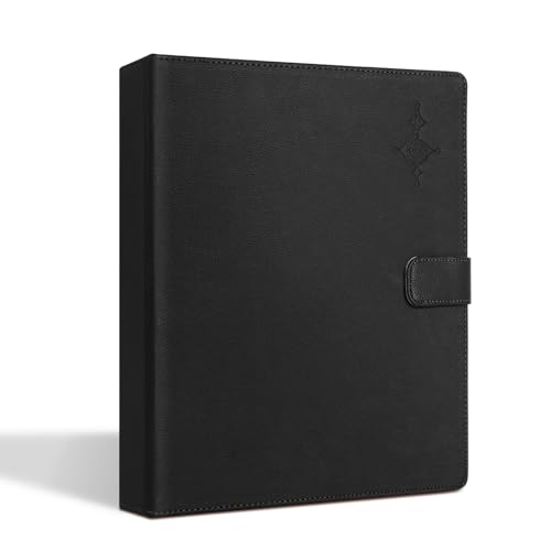 Nutriess 30 Music Folders PU Leather Hand Strap Choral Music Holder Fits 8.3 x 11 Inch for Stage Performance Piano Playing Choir Singer (Black)