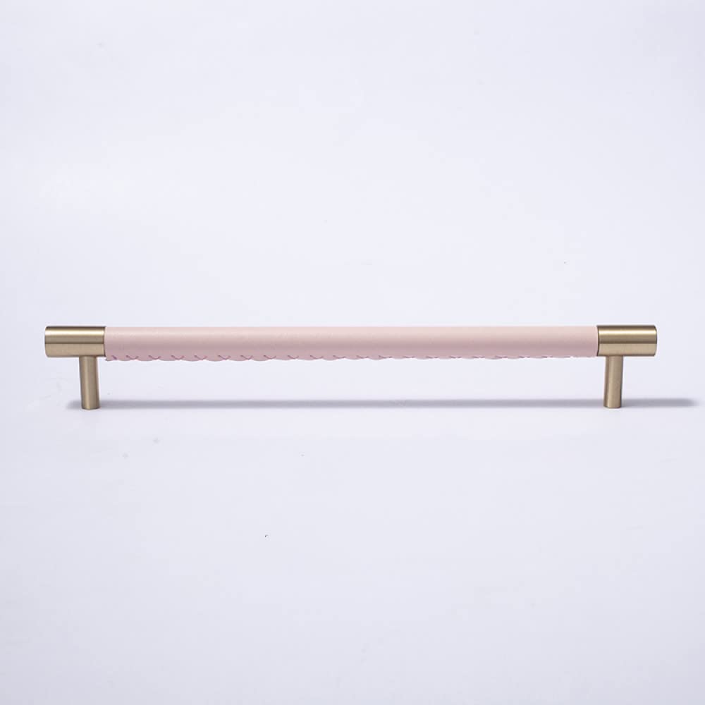 Boutons pour commode et tiroir en cuir rose et vert menthe pour sublimer une chambre d'enfant