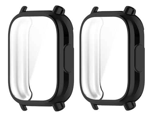 SHEAWA for Redmi Watch 5 Lite P[X Jo[ 2Zbg یP[X TPU \tgJo[ Ռz dCbL ANZT[ (ubN)