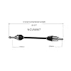 GSP NCV66907 CV Axle Shaft Assembly - Left Rear (Driver Side)