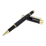 GMBYLBY Pen Rolling Ball Pen Quick-Drying 0.5mm Fine Point Rollerball Pen Straight Liquid Gel Pen For Writing, Black