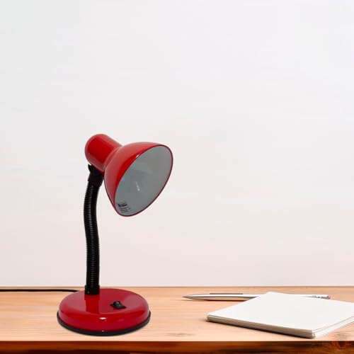 LUMINATTI BY DANURI Viking Luminária de Mesa, Vermelho, Até 30 W