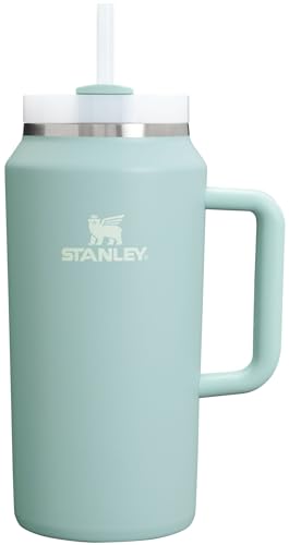 Image of STANLEY Quencher H2.0 Tumbler with Handle & Straw 64 oz | Flowstate 3-Position Lid | Large Capacity for Travel & Sports | Insulated Stainless Steel Cup | BPA-Free | Seafoam