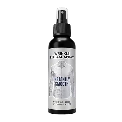 Spray Antiarrugas Para Ropa - Solución Suavizante de Tela 120ml - Eliminador de Arrugas en Prendas,para Camisetas Tops Trajes Vestidos Prendas Hogar Viaje