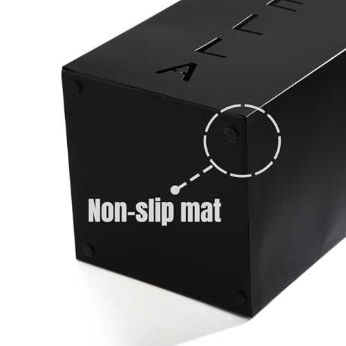 Hiceeden Square Metal Umbrella Holder, Free Standing Umbrella Rack Stand for Indoor Entryway, Umbrella Canes Walking Sticks Storage Bin for Office, Home, Hotel, Shop, 6.3" x 6.3" x 16.5", Black - Image 5