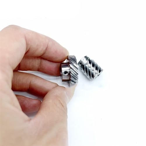 Mechanical Steering 1 Set 1:2 Transmission 45 Degree Helical Gear 0.9 Module 10 Teeth 20 Teeth 6mm Bore Steering Commutator Driver Gear Direction Transmission