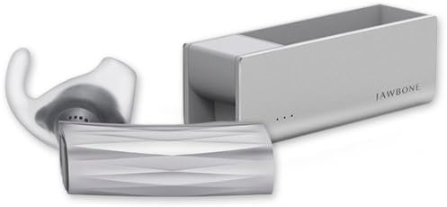 ERA by Jawbone Bluetooth Headset with Charge Case - Silver Cross - Retail Packaging (Discontinued by Manufacturer)
