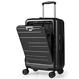 valise ordinateur voiture Compartiment frontal pratique: Profitez d'un accès rapide à vos appareils électroniques grâce à la poche frontale de notre bagage cabine. Conçue spécialement pour votre ordinateur portable, iPad, cartes d'identité et passeports, cette section assure un accès facile et sécurise vos objets essentiels lors des contrôles de sécurité.