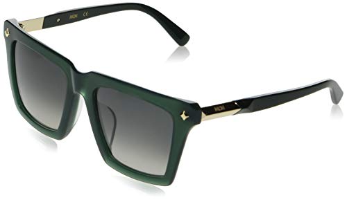 MCM Women's Sunglasses - MCM602SA 315 - Forest Green/Grey Lens