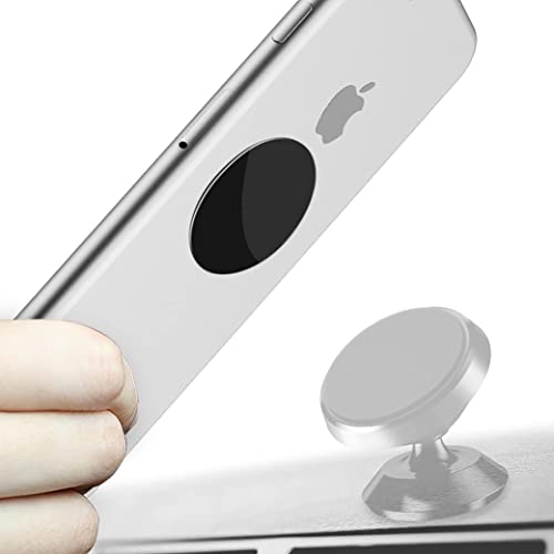 Image of Magnetic Mount Metal Plates for Car Mount Phone Holders - Rectangular & Round Plates With 3M Adhesives (3M-SHEET-2BIG-&-2SMALL)