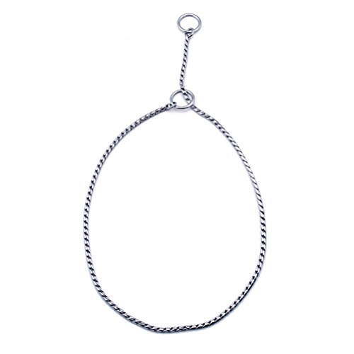 Sgoda Silver Dog Chain Collar Choke Pet Training Snake Collar With Heavy Links, 26 In, 5 Mm #TOP3
