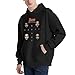 Men's Windproof Bone Thugs Rock-N-Musi Harmony Band Polyester Hoodie with Pocket Stylish Breathable Casual Jumper for Outdoor X-Large
