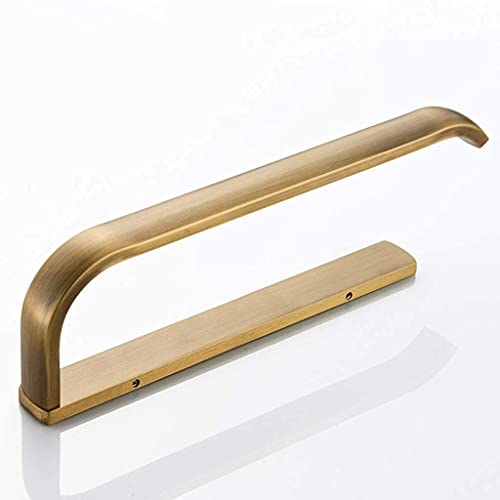 Appendiabiti/Portasciugamani Per Bagno In Ottone Lucido Argento - Installazione A Pressione, Design Moderno