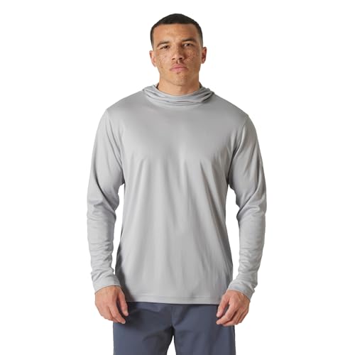 Image of Helly Hansen Mens Hh Tech Hoodie, Grey Fog, 2XL