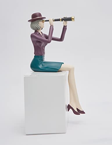 Haucoze Woman Decor Sculpture Tabletop Statue Arts Table Centerpiece Polyresin Home Gifts 8.7 Inch #TOP3