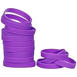 25PCS Silicone Bracelets Wristbands,Blank Rubber Wristbands Elastic Universal Bracelets Rubber Whole