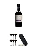 berentzen lufthansa cocktail kaufen  Lufthansa Old Fashioned Cocktail 0,5 Liter + Stölzle Cocktail-und Martiniglas Olympic Serie 6 Gläser in schwarz - 1409425 + Schiefer Glasuntersetzer rund 6 x ca. 9,5 cm Durchmesser